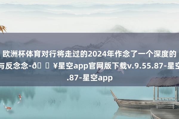 欧洲杯体育对行将走过的2024年作念了一个深度的详细与反念念-🔥星空app官网版下载v.9.55.87-星空app