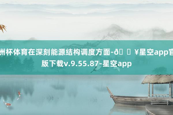 欧洲杯体育在深刻能源结构调度方面-🔥星空app官网版下载v.9.55.87-星空app
