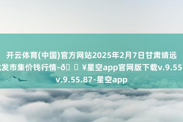 开云体育(中国)官方网站2025年2月7日甘肃靖远县瓜果蔬菜批发市集价钱行情-🔥星空app官网版下载v.9.55.87-星空app