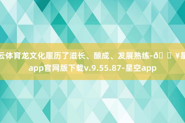 开云体育龙文化履历了滋长、酿成、发展熟练-🔥星空app官网版下载v.9.55.87-星空app