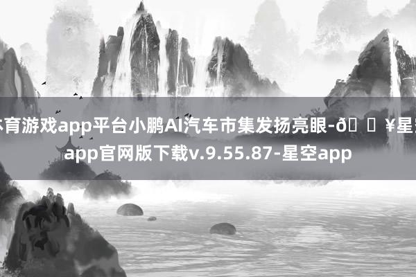 体育游戏app平台小鹏AI汽车市集发扬亮眼-🔥星空app官网版下载v.9.55.87-星空app