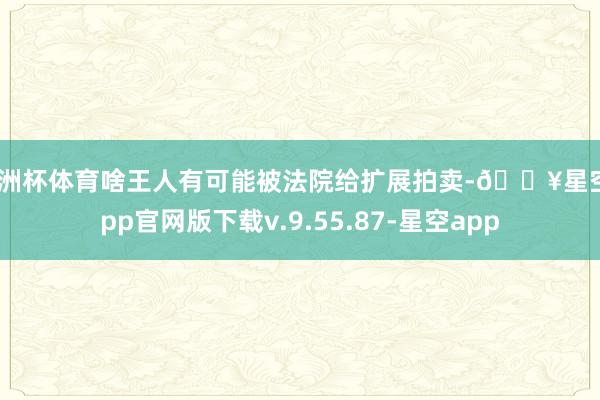 欧洲杯体育啥王人有可能被法院给扩展拍卖-🔥星空app官网版下载v.9.55.87-星空app