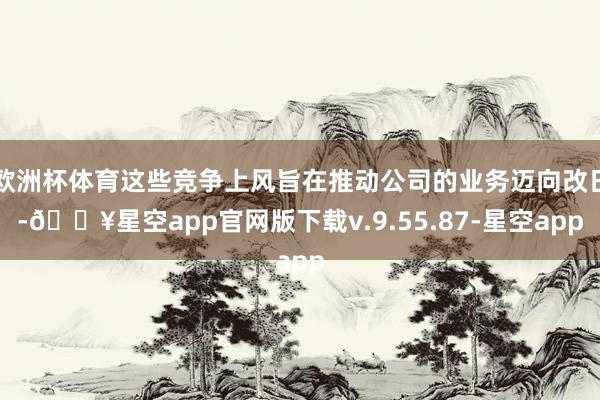 欧洲杯体育这些竞争上风旨在推动公司的业务迈向改日-🔥星空app官网版下载v.9.55.87-星空app