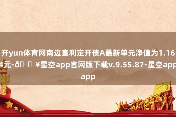 开yun体育网南边宣利定开债A最新单元净值为1.164元-🔥星空app官网版下载v.9.55.87-星空app