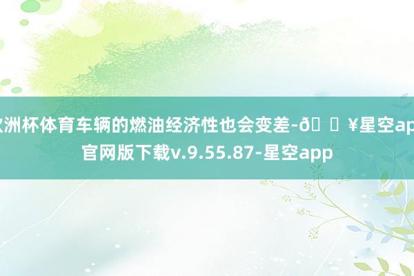 欧洲杯体育车辆的燃油经济性也会变差-🔥星空app官网版下载v.9.55.87-星空app