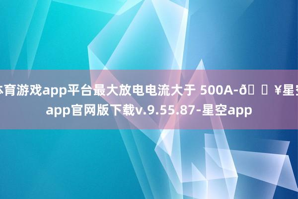 体育游戏app平台最大放电电流大于 500A-🔥星空app官网版下载v.9.55.87-星空app