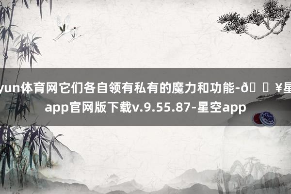 开yun体育网它们各自领有私有的魔力和功能-🔥星空app官网版下载v.9.55.87-星空app