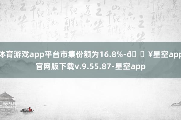 体育游戏app平台市集份额为16.8%-🔥星空app官网版下载v.9.55.87-星空app