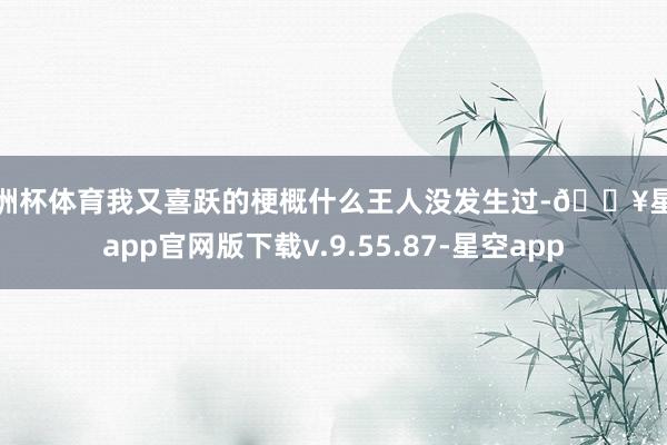 欧洲杯体育我又喜跃的梗概什么王人没发生过-🔥星空app官网版下载v.9.55.87-星空app