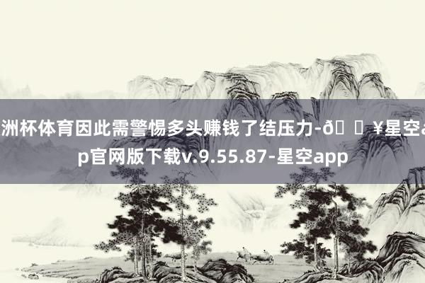 欧洲杯体育因此需警惕多头赚钱了结压力-🔥星空app官网版下载v.9.55.87-星空app