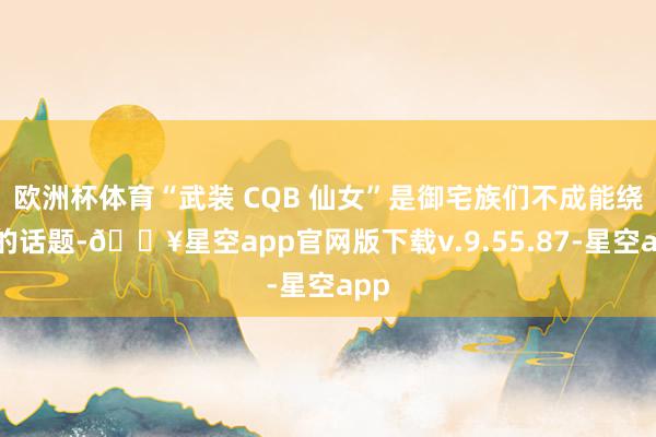 欧洲杯体育“武装 CQB 仙女”是御宅族们不成能绕开的话题-🔥星空app官网版下载v.9.55.87-星空app