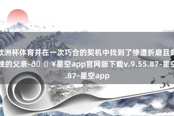 欧洲杯体育并在一次巧合的契机中找到了惨遭折磨且命在早晚的父亲-🔥星空app官网版下载v.9.55.87-星空app