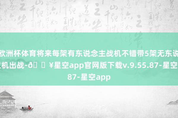 欧洲杯体育将来每架有东说念主战机不错带5架无东说念主机出战-🔥星空app官网版下载v.9.55.87-星空app