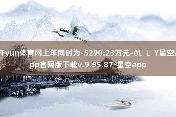 开yun体育网上年同时为-5290.23万元-🔥星空app官网版下载v.9.55.87-星空app